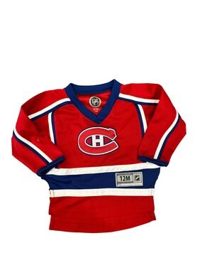 Montreal Canadiens Red & Blue Infants 12M Hockey Jersey